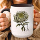 November Birth Flower Chrysanthemum Mug 11oz 15oz Personalized Floral Coffee Cup Birthday Gift for Her Ceramic Custom Name Mug