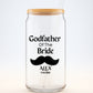 Godfather of the Bride Sipper, Personalized Wedding Gift, Custom Godfather Sipper, Bride Godparent Gift, Wedding Keepsake Cup, 16oz