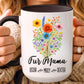 Fur Mama Mug 11oz 15oz Custom Coffee Cup Gift for Pet Lovers Cat or Dog Mom Personalized Ceramic Mug for Animal Owner